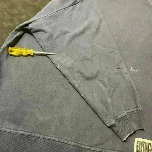 VTG 80s/90s BONGO Gene Montesano Thrashed Womens Sweatshirt Large USA Oversized - Picture 11 of 16